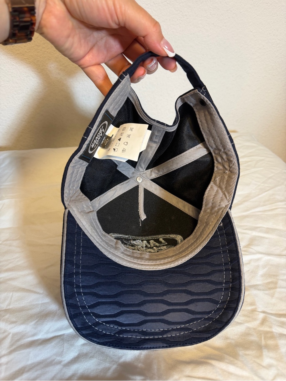 Land Rover Navy Embroidered Baseball Cap - Picture 6 of 7